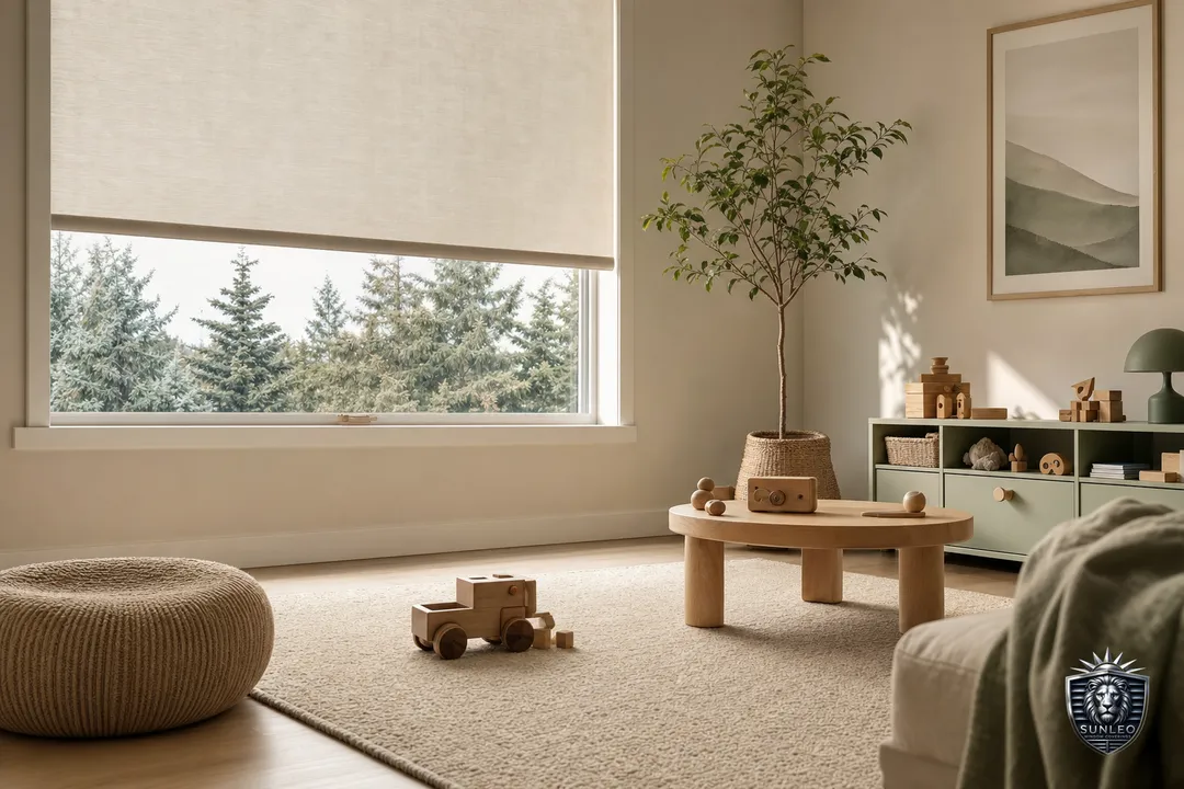 Cordless & Child-Safe Blinds in Calgary — custom blinds installed by Sunleo in Calgary