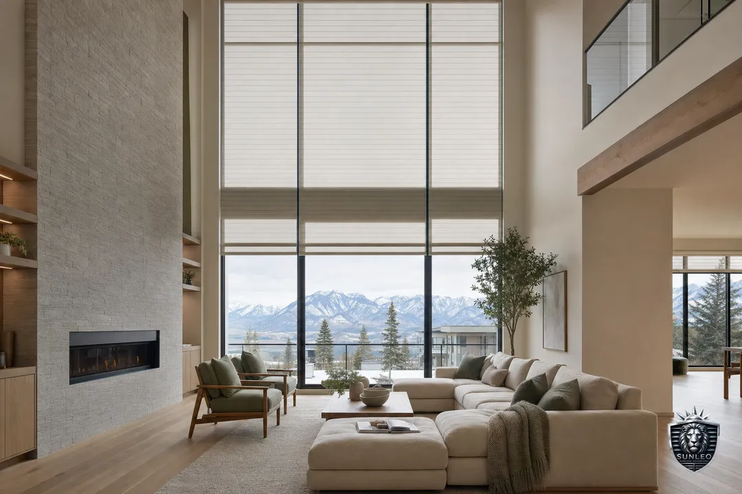 Blinds for Transom & Above-Door Windows in Calgary — custom blinds installed by Sunleo in Calgary