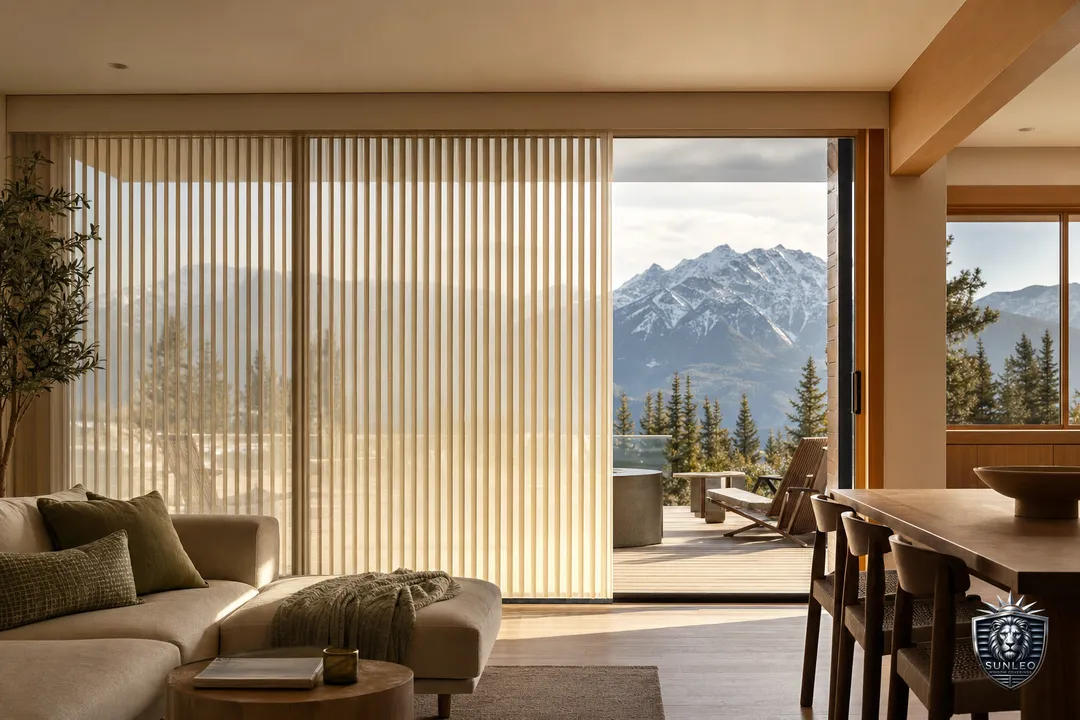 Blinds for Sliding & Patio Doors in Calgary — custom blinds installed by Sunleo in Calgary