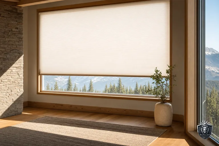 Honeycomb / Cellular Shades styled in a Calgary interior