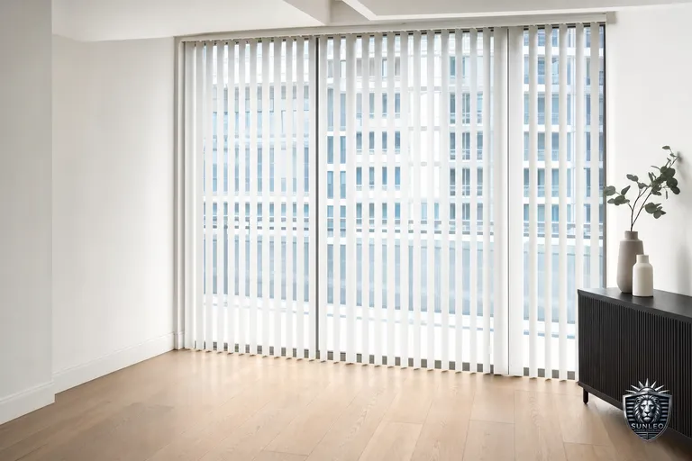 Vertical Blinds styled in a Calgary interior
