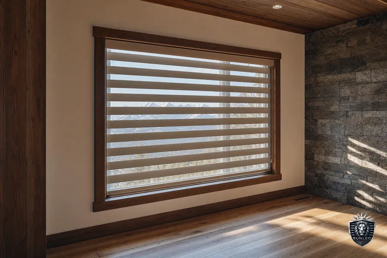 Zebra Blinds (Day & Night) styled in a Calgary interior